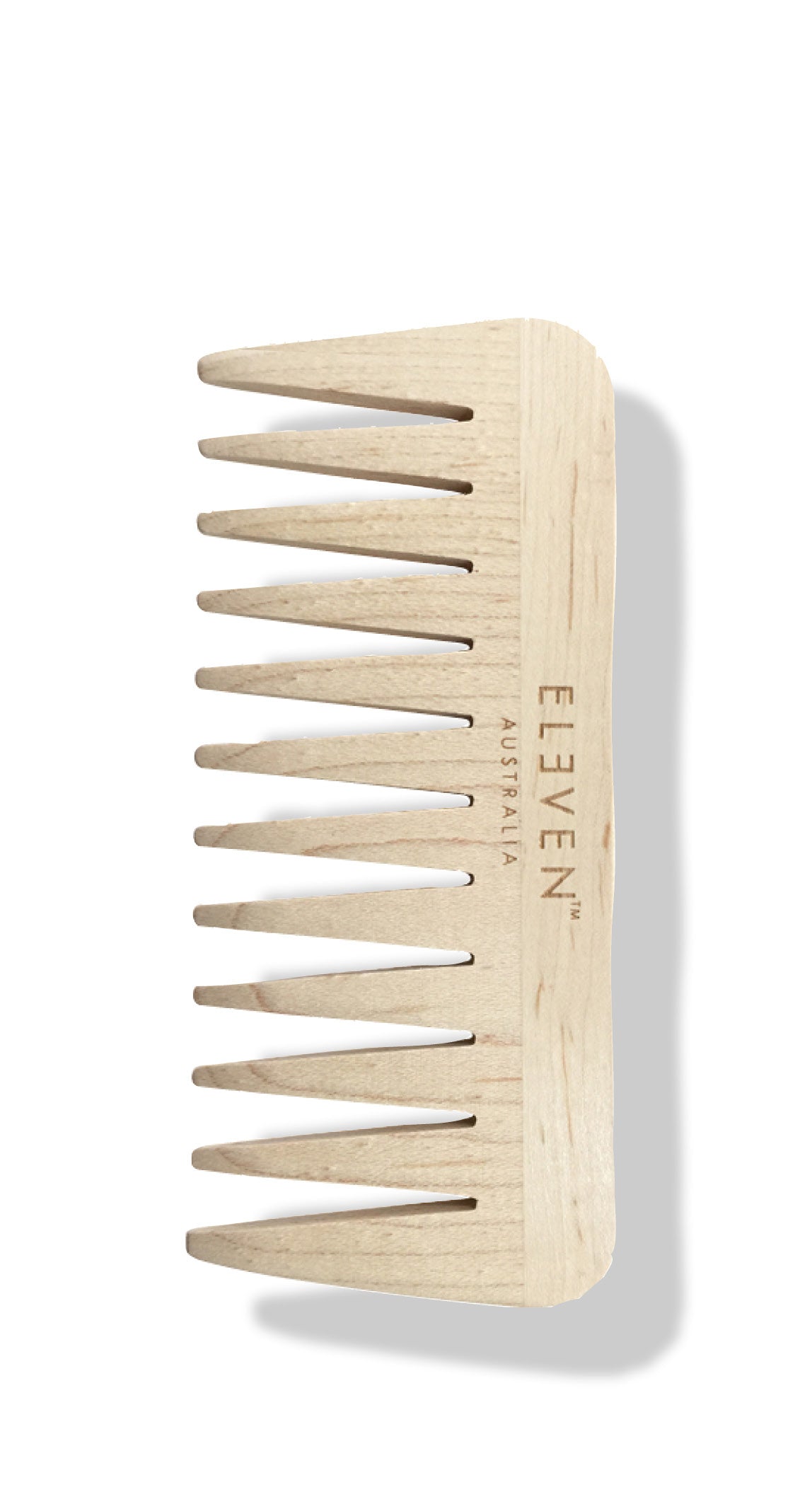 WOODEN WIDE TOOTH COMB IN BOX