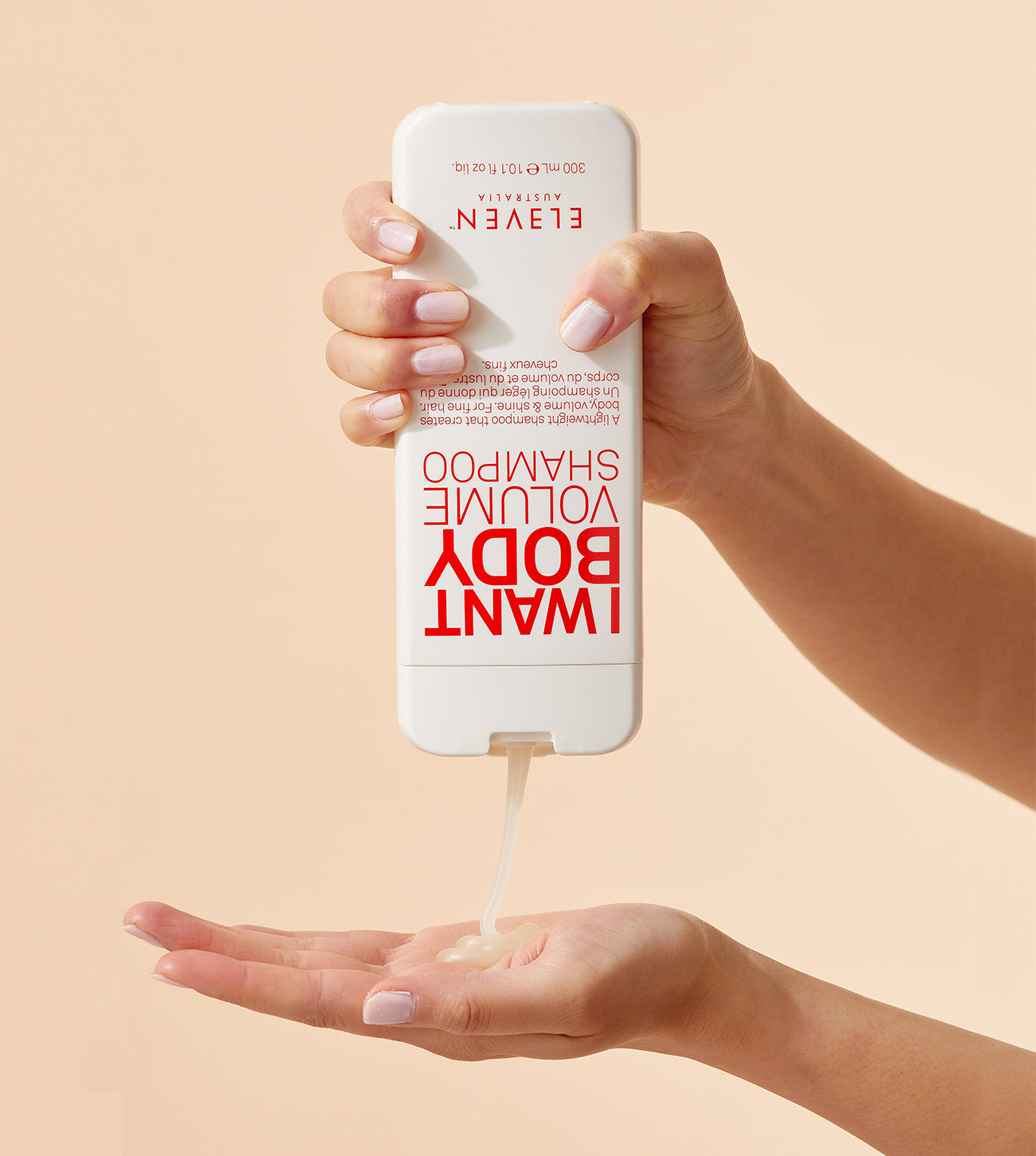ELEVEN hair I WANT BODY VOLUME SHAMPOO lightweight creates body volume and shine fine hair and hair loss ELEVEN Shampoo