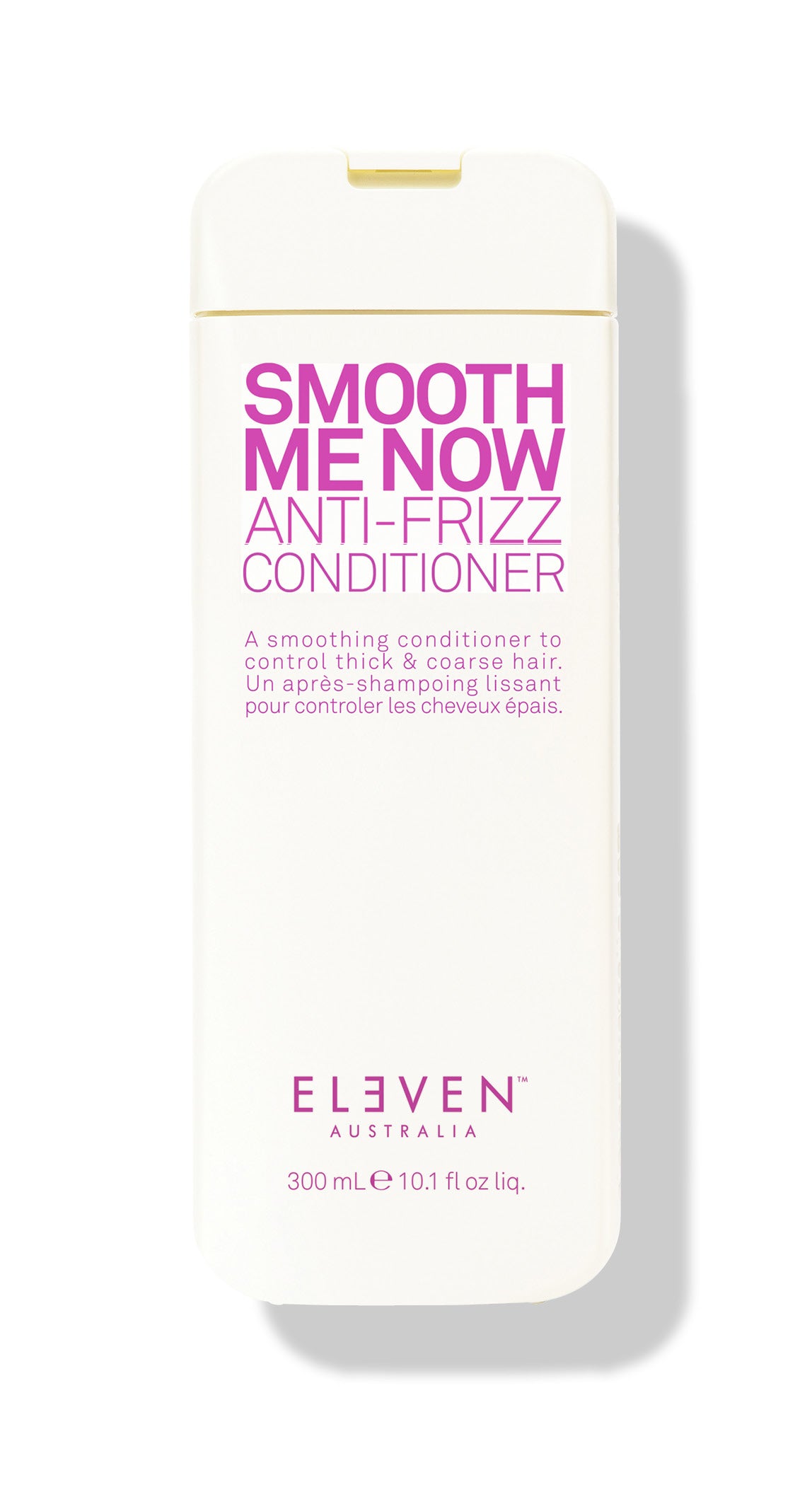 ELEVEN Hair SMOOTH ME NOW ANTI-FRIZZ CONDITIONER. Avocado Oil and Cucumber Extract condition, strengthen and soothes the hair, leaving it smooth and manageable.