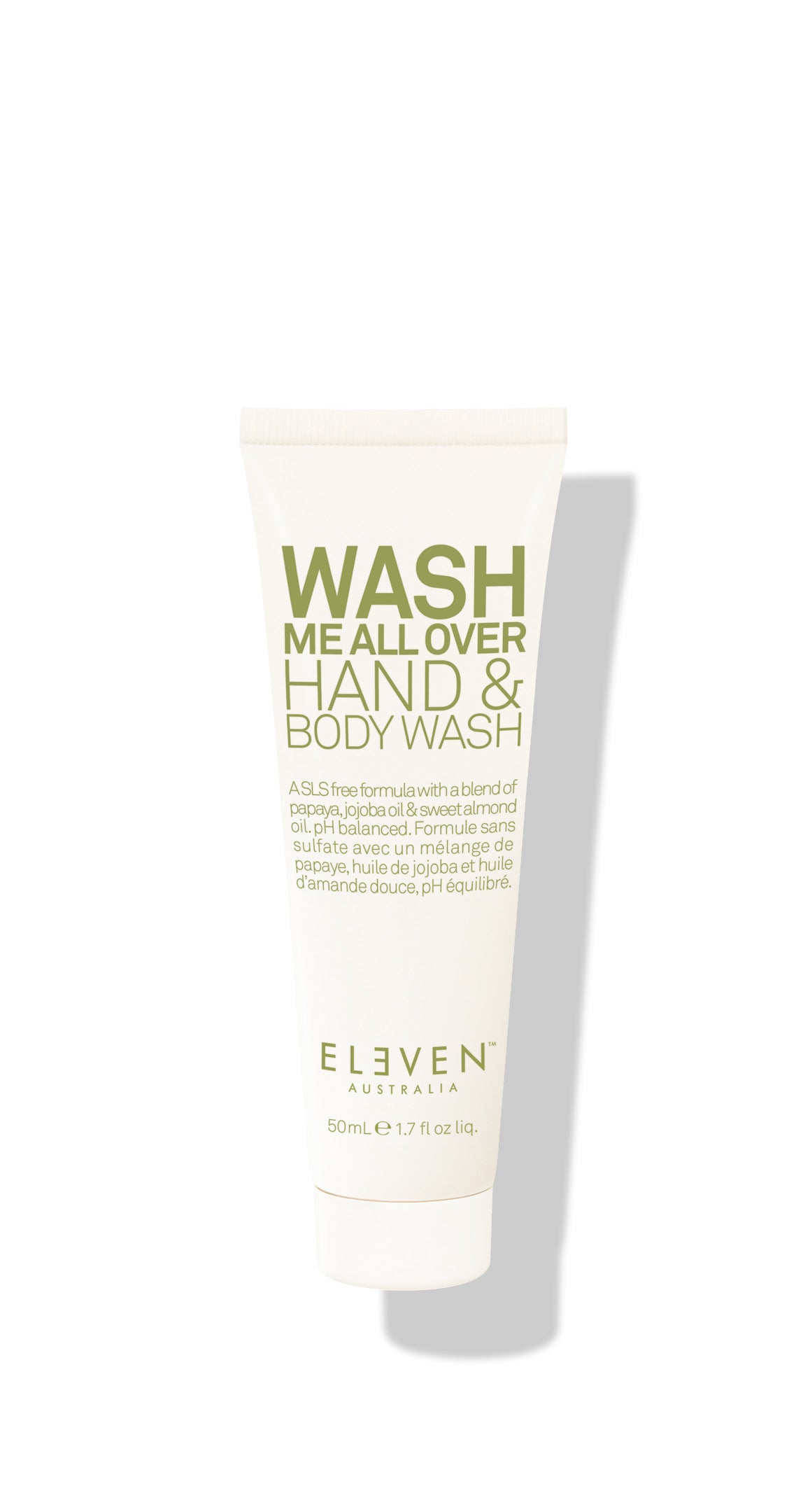 ELEVEN Hair WASH ME ALL OVER HAND AND BODY WASH is Ph balanced, SLS free formula