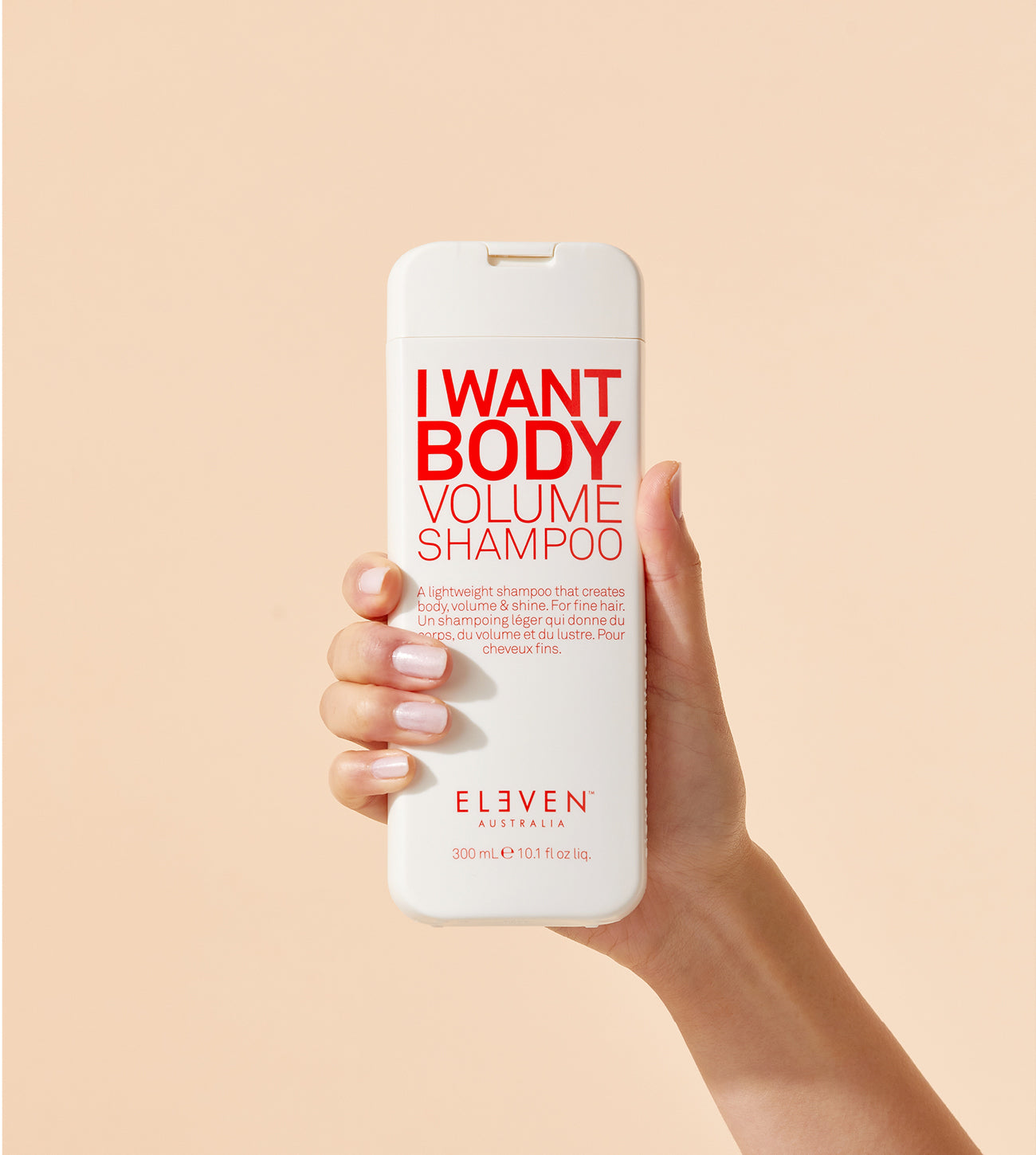 ELEVEN hair I WANT BODY VOLUME SHAMPOO lightweight creates body volume and shine for fine hair ELEVEN Shampoo