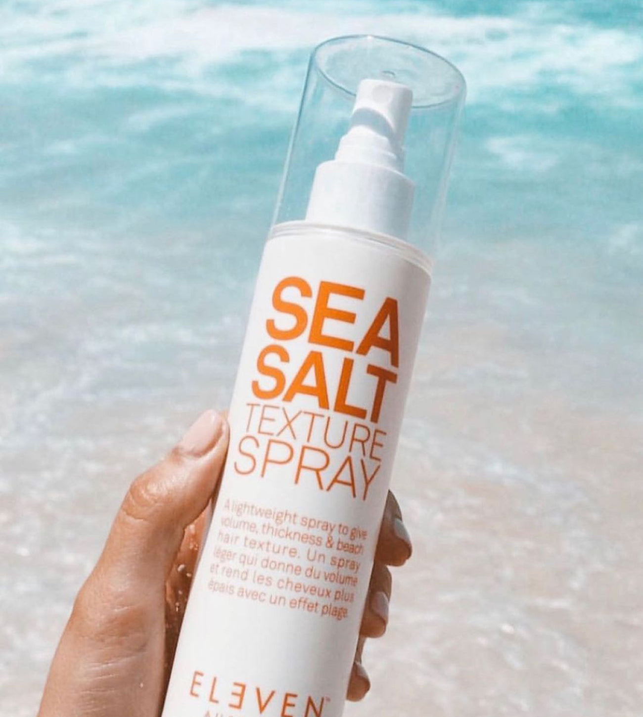 ELEVEN Hair Sea Salt Texture Spray lightweight texture thickens fine hair holiday hair beach hair