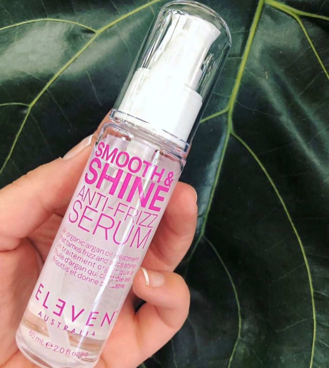 ELEVEN Hair SMOOTH & SHINE ANTI-FRIZZ SERUM worried about frizz? This is the anti-frizz hair product for you